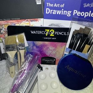 Watercolor/drawing set lightly used.